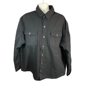 Duluth Trading Co. Blue Button Down Jacket Size XL Heavy Material